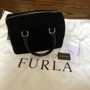FURLA Mini Candy Bag Velvet Onyx Black